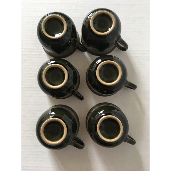 Denby Oberon Coffee Tea Cup Lot Of 6 Discontinued Fine Stoneware Made In England - Picture 6 of 8